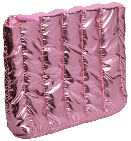 Cosmetic Bag - Metallic Pink