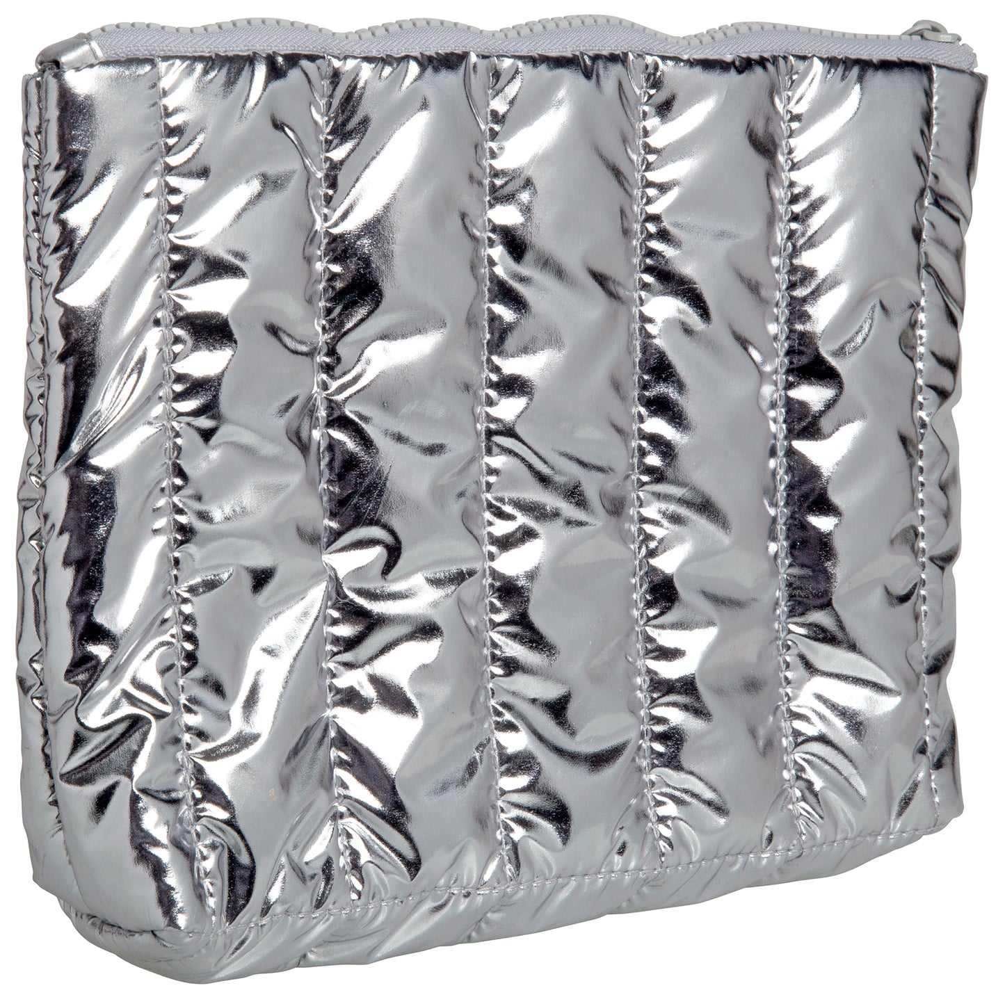 Cosmetic Bag - Metallic Silver