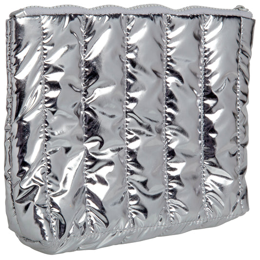 Cosmetic Bag - Metallic Silver