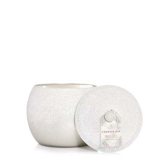 Statement Flocked Candle - Frasier Fir