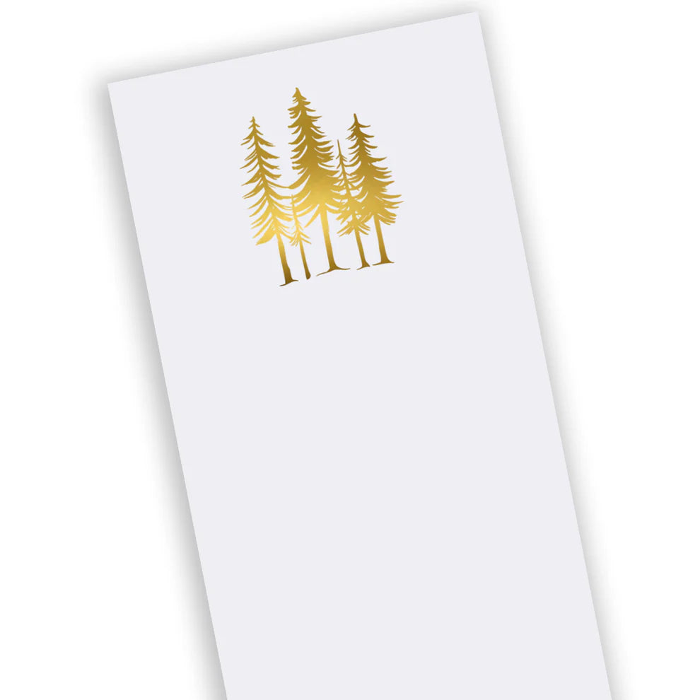 Buck Notepad - Gold Foil Trees