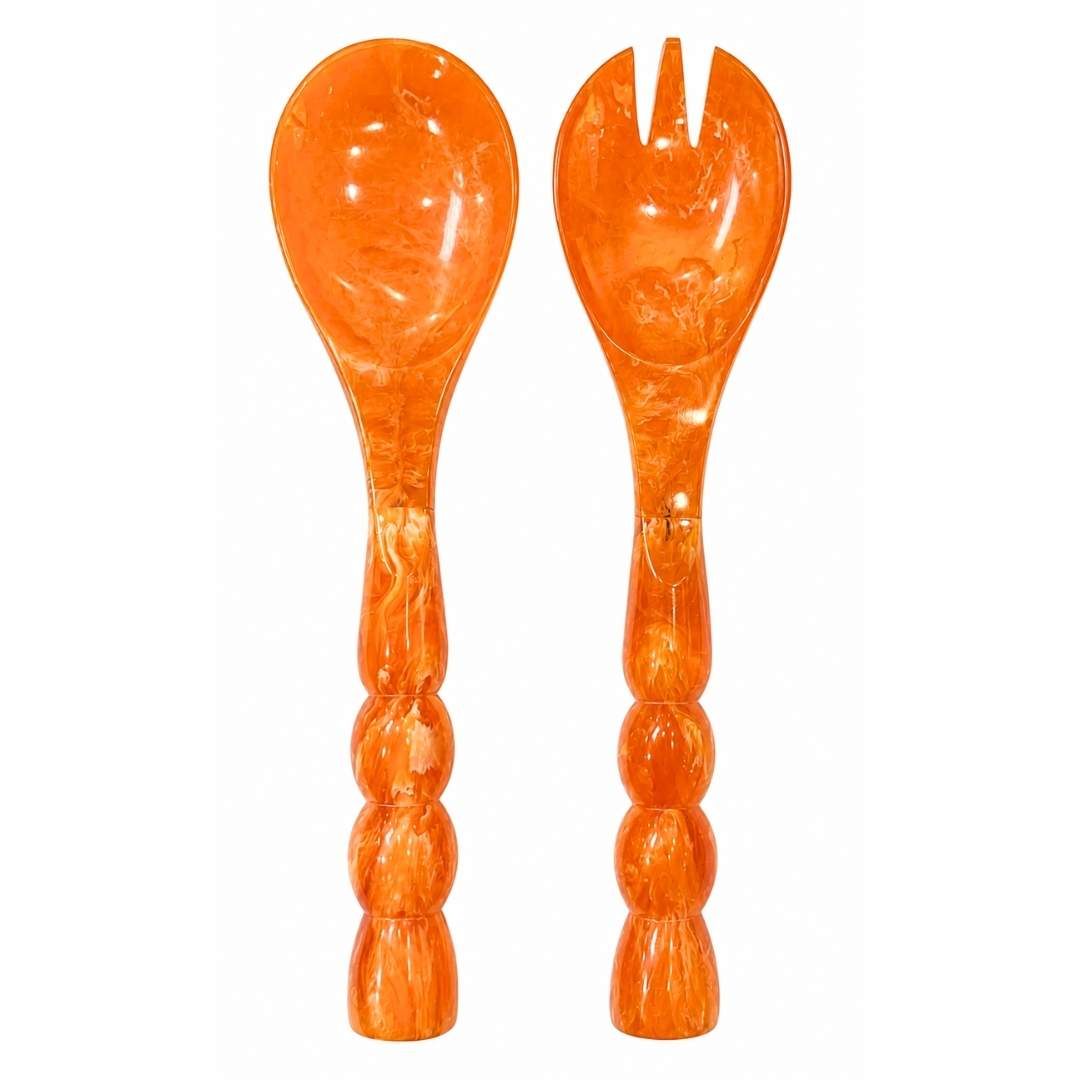 Bermuda Salad Servers - Orange