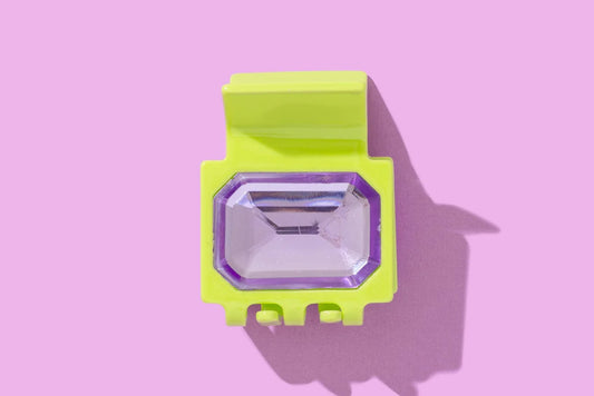Gemstone Claw Clip - Green Purple
