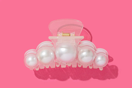 Claw Clip - Clear Pearl
