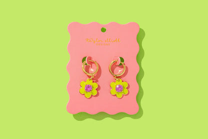 Huggie Earrings - Lucy Green