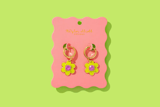 Huggie Earrings - Lucy Green