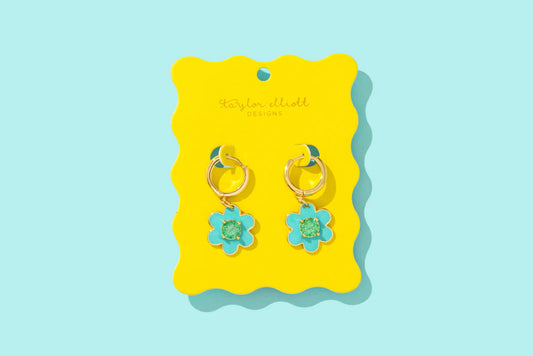 Huggie Earrings - Lucy Blue