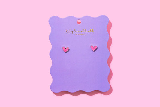 Stud Earrings - Harrison Heart