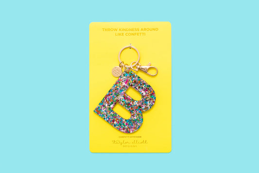 Keychain - Colorful Confetti - B