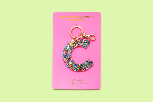 Keychain - Colorful Confetti - C