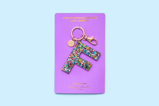 Keychain - Colorful Confetti - F