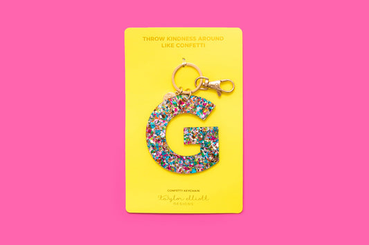 Keychain - Colorful Confetti - G