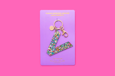 Keychain - Colorful Confetti - V