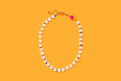 Emma Pearl Heart Necklace