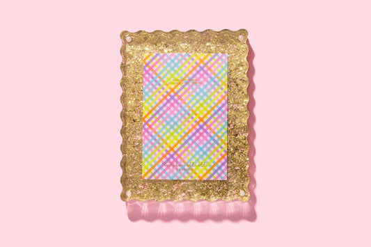 Gold Confetti Frame - Medium