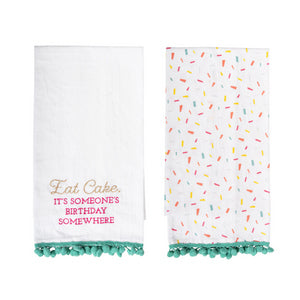Tea Towels - Eat Cake and Sprinkle