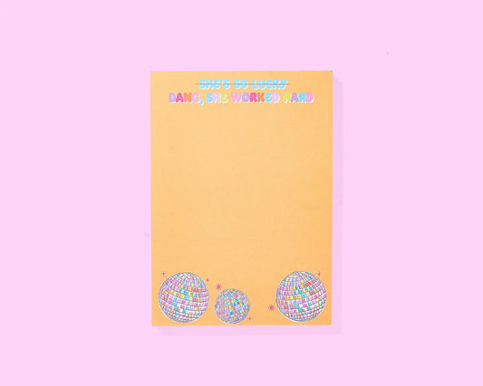 Notepad - She Worked Hard