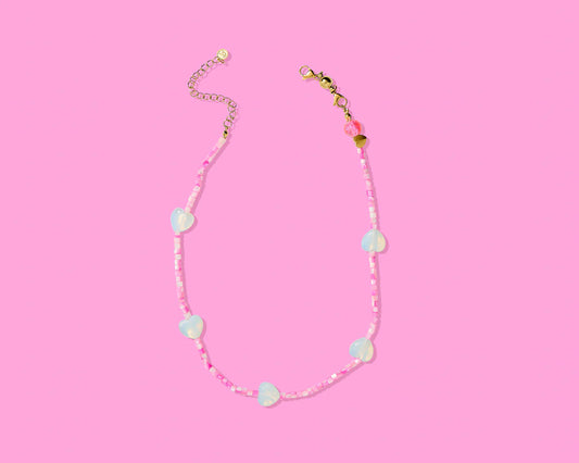 Amore Heart Necklace - Iridescent