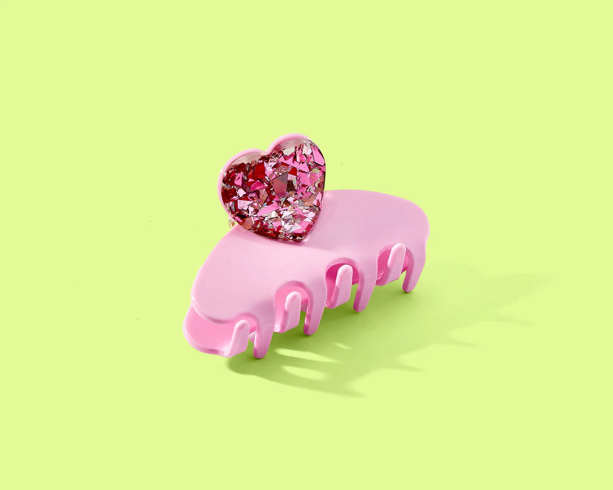 For Fun - Pink Heart Confetti Clip