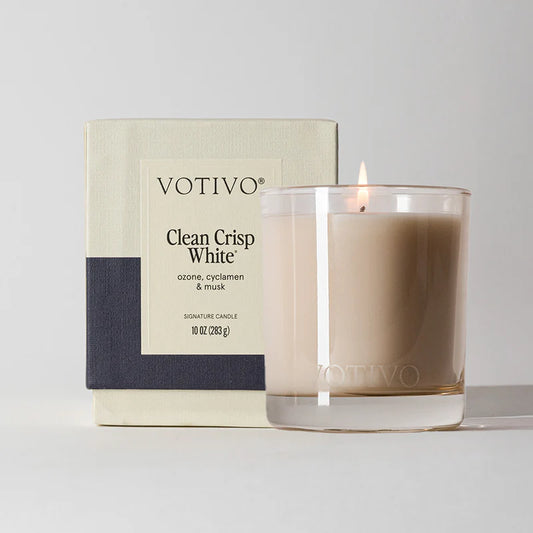 Signature Candle - Clean Crisp White
