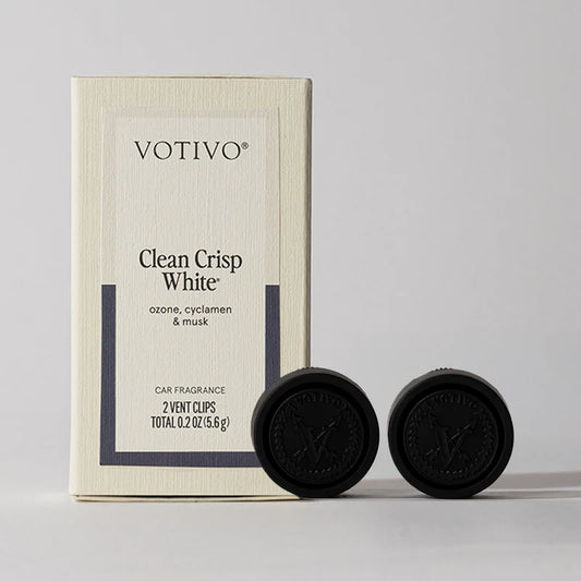 Car Fragrance - Clean Crisp White 2 Pack