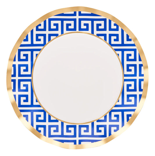 Greek Key Wavy Dinner Plate | 8PK