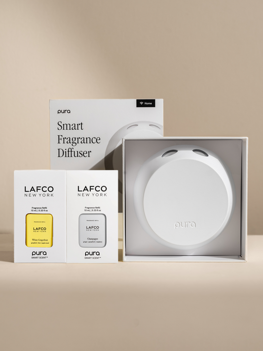 Pura Smart Diffuser with Champagne and White Grapefruit