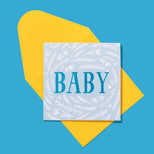 Baby Blue Enclosure Card