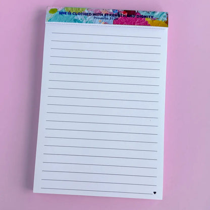SJA x TED - Proverbs 31:25 Mini Legal List Pad