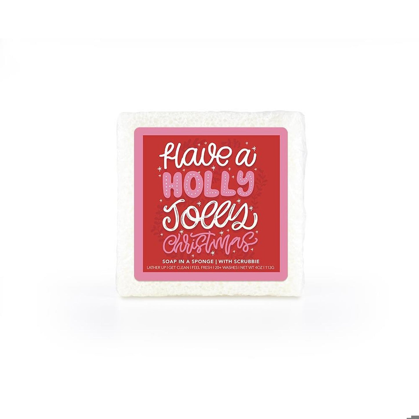 Have a Holly Jolly Christmas Soap Sponge