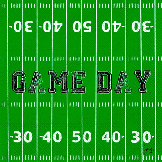 Cocktail Napkin - Game Day Field Football