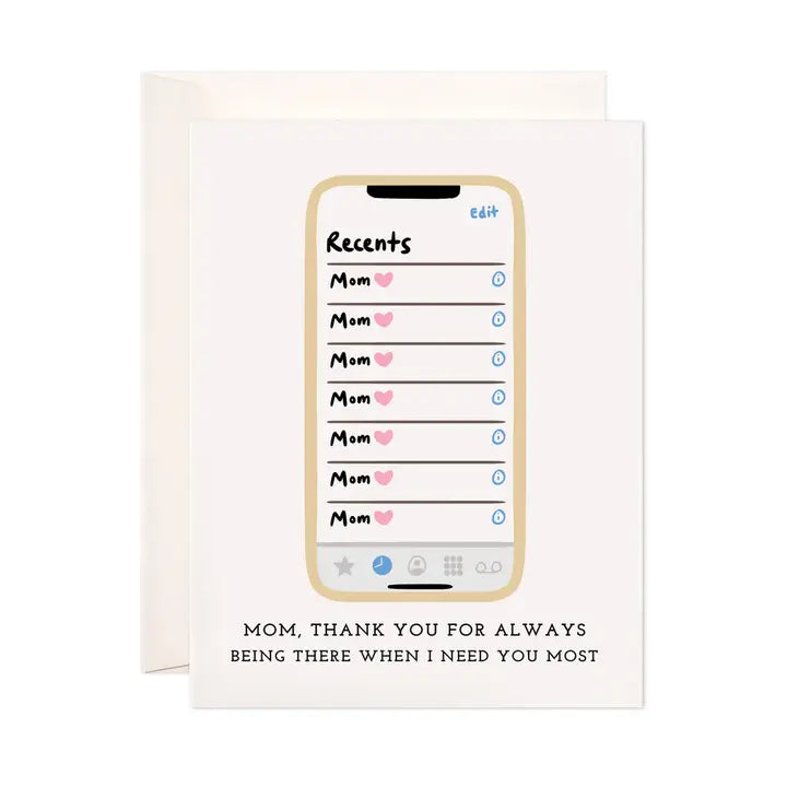 Mom's Calls Greeting Card