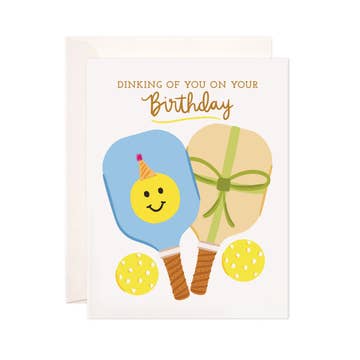 Pickleball Birthday Greeting Card