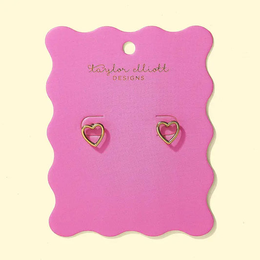 Louisa Heart Stud