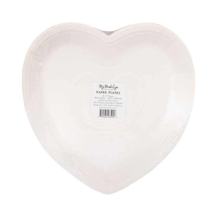 Tied Bow Heart Plates