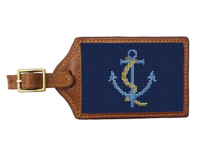 Needlepoint Luggage Tag - Anchored