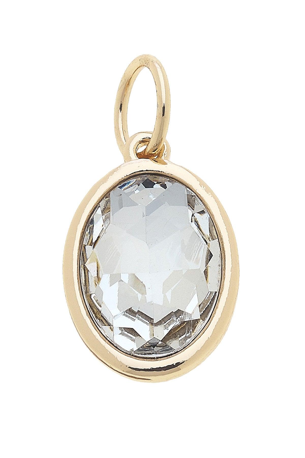 Birthstone Charm - April Diamond