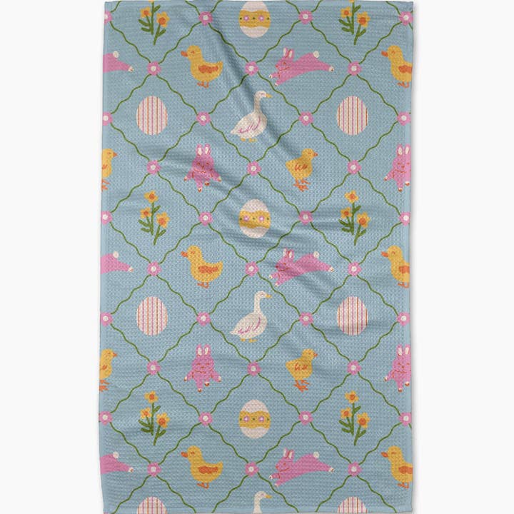 Easter Critters Tea Towel