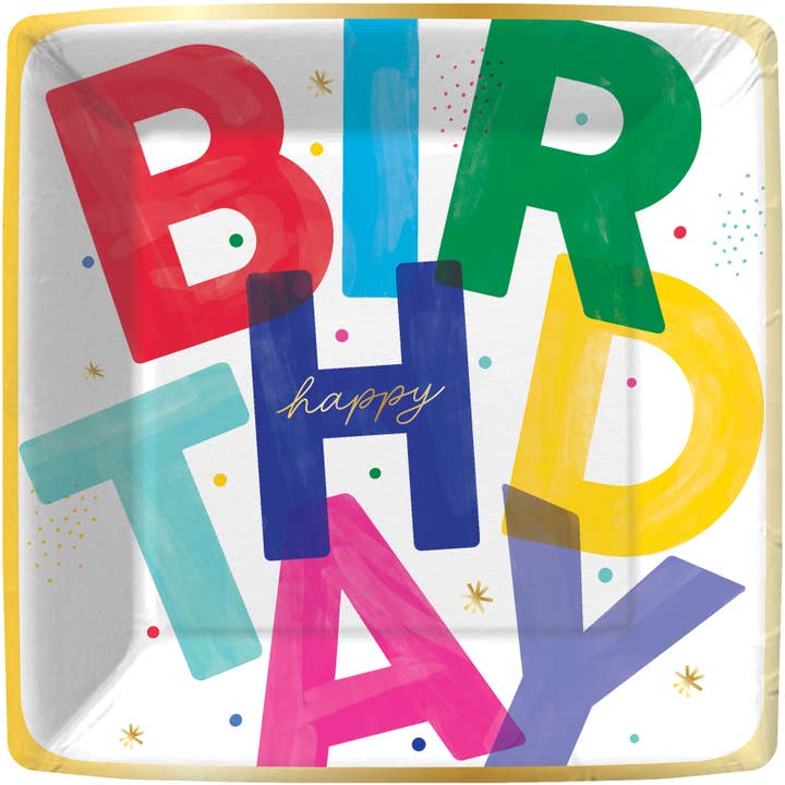 Dinner Plate - Birthday Block