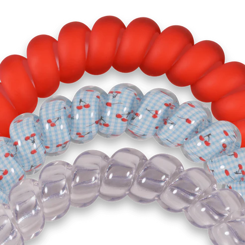 Large Hair Ties - Basket of Cherries