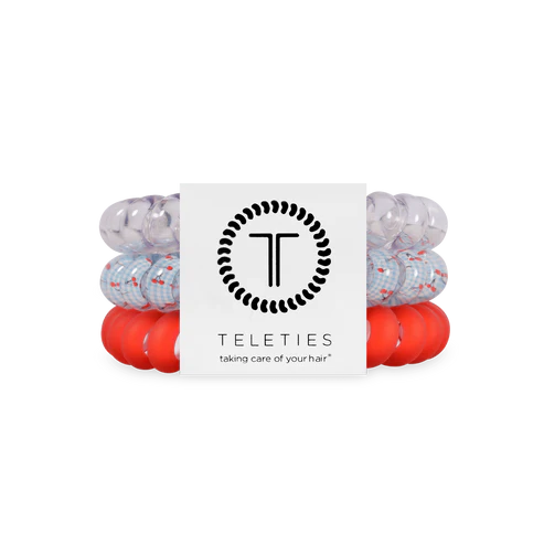 Large Hair Ties - Basket of Cherries
