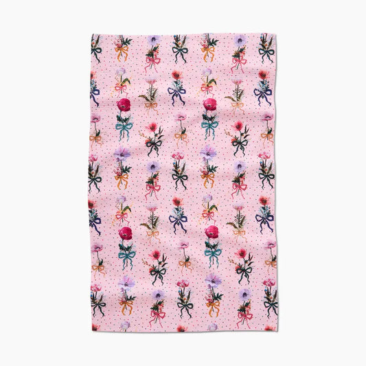 Bows and Dots Tea Towel