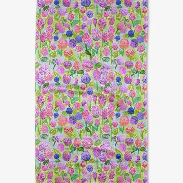 Spring Clovers Tea Towel