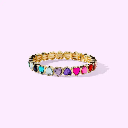 Bracelet - Amore Colorful Hearts