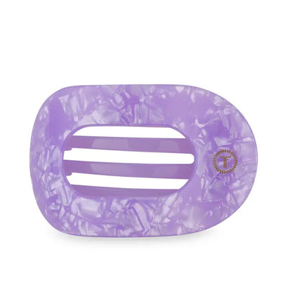 Large Flat Round Hair Clip - Lavender Mist