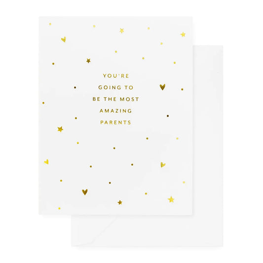 Gold Most Amazing Parents Card