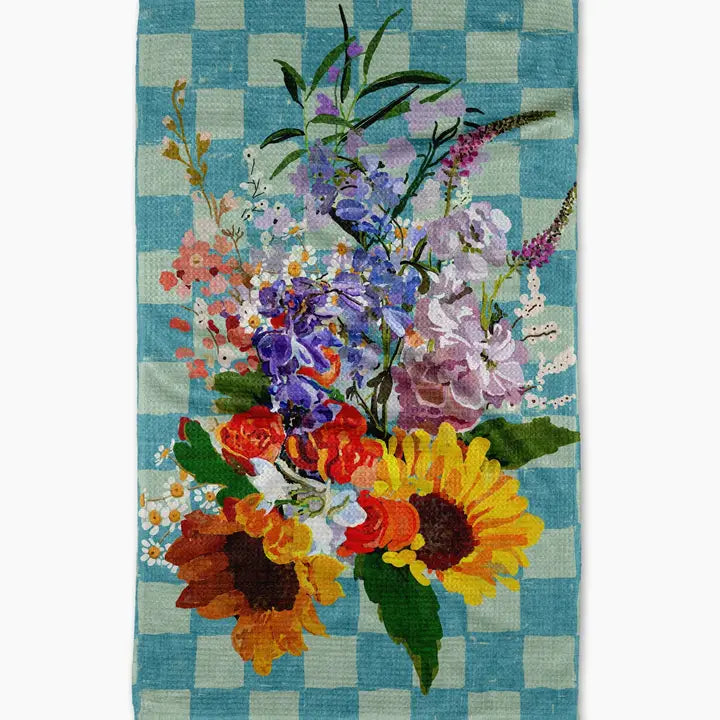 Flower Bouquet Tea Towel
