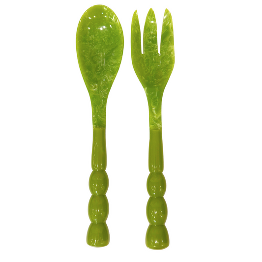 Bermuda Salad Servers - Green