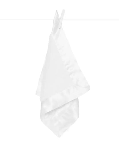 Satin Chenille Blanky - White
