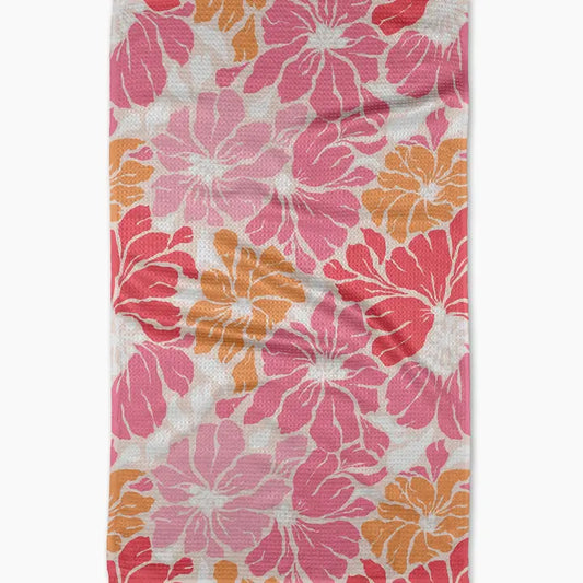 Sunset Floral Tea Towel